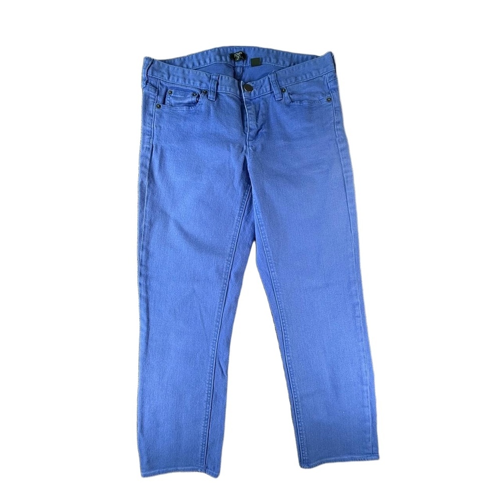 J.CREW Pants Womens Size 30 Periwinkle Blue Denim jeans Stretch Casual Chic